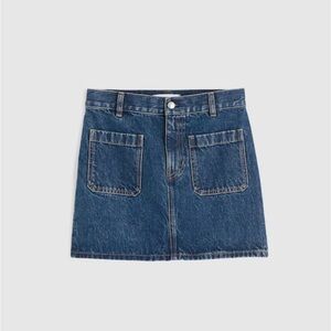Madewell The Emmett Mini Skirt in Greendale Wash